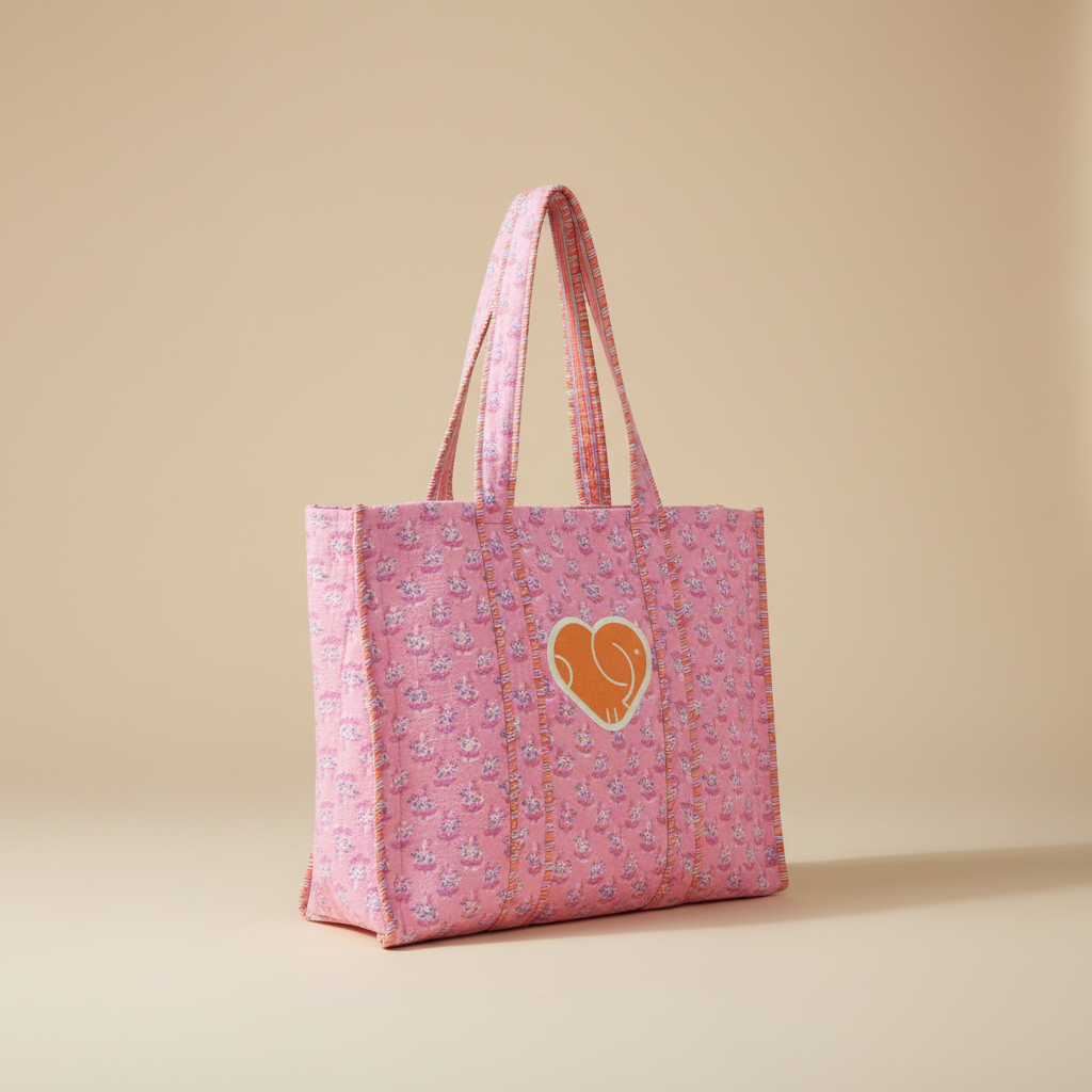 Paola Simonetti Shopper reversibile logo elefantino