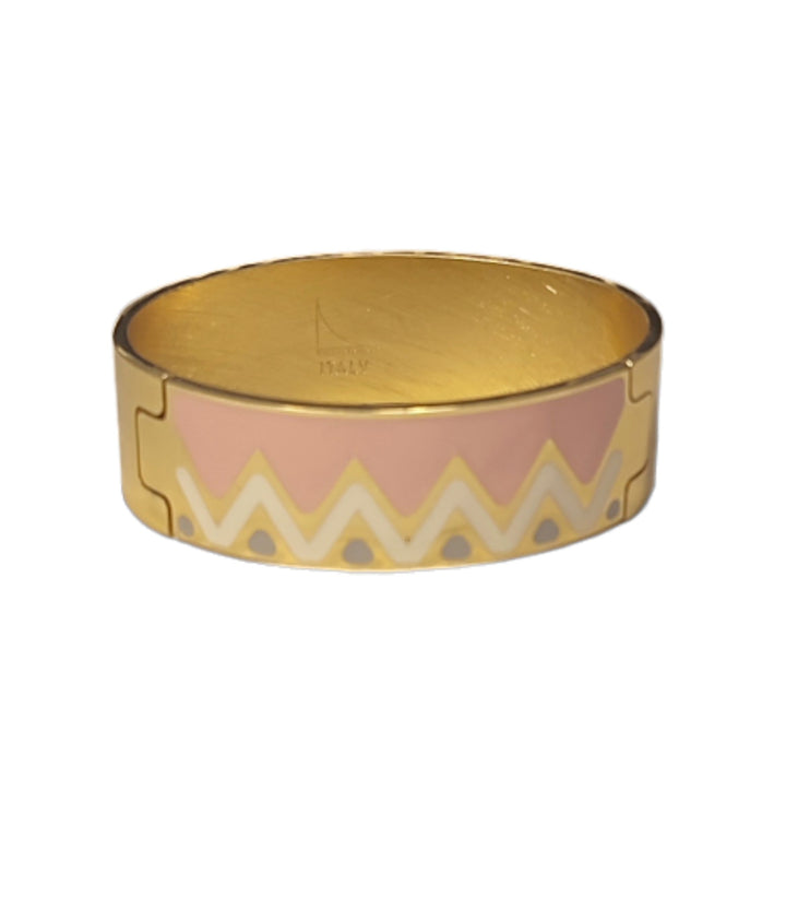 Francesca Bianchi - Bracciale donna CHEVRON Rosa panna