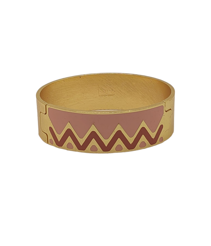 Francesca Bianchi - Bracciale donna CHEVRON ROSA MATTONE