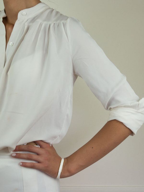 Francesca Bianchi - Bracciale donna aperto bianco