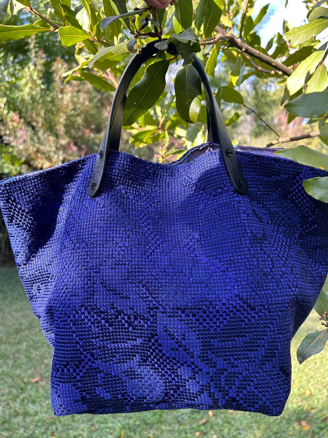 Paola Simonetti - Borsa in tessuto blu