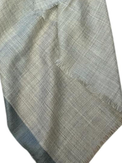 Paola Simonetti - Sciarpa in cachemire grigio mélange chiaro