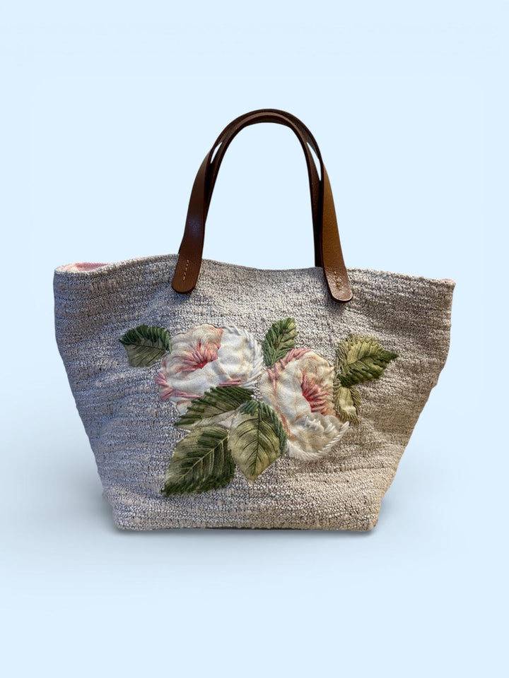 BORSINA RICAMO PEONIE