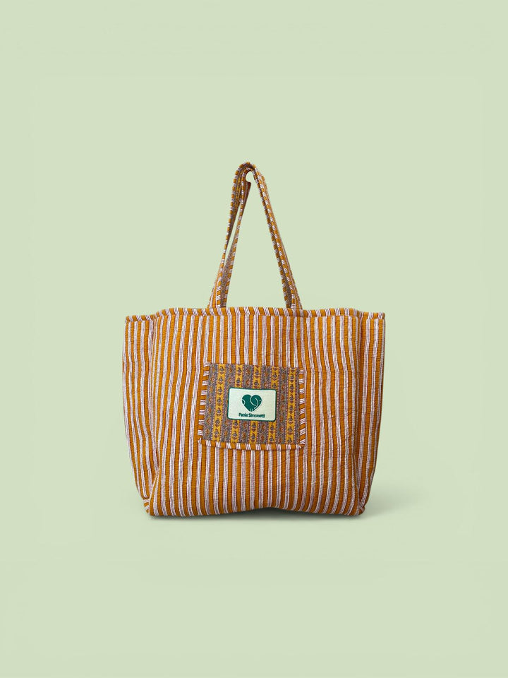 Paola Simonetti tote bag logo reversibile