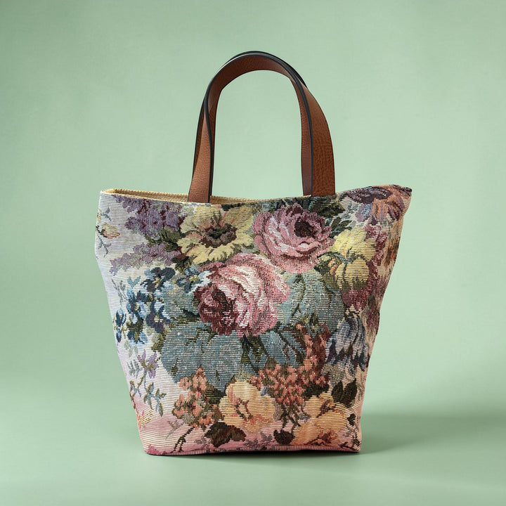 Borsa a mano tessuto archivio floreale - Pezzo unico