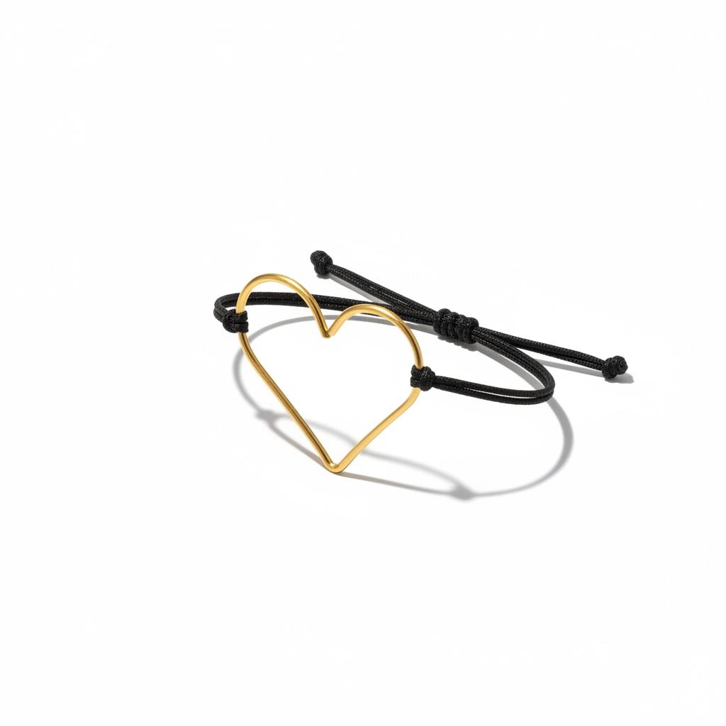 Bracciale regolabile con cuore