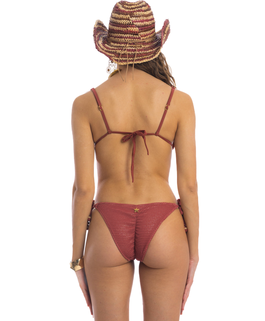 Bikini Triangolo Lamè Crochet