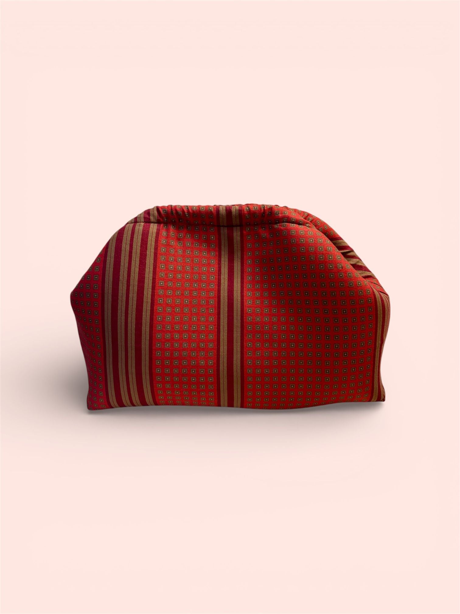 CLUTCH ROSSA RIGHE POIS