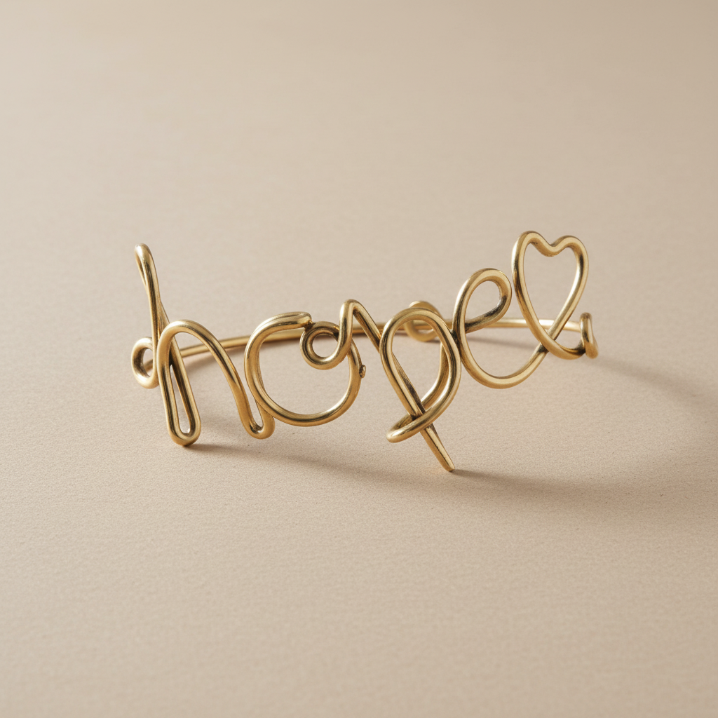 Bracciale “HOPE” in Ottone