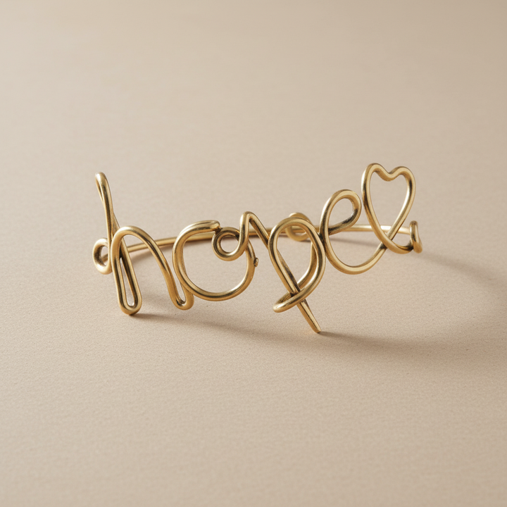Bracciale “HOPE” in Ottone